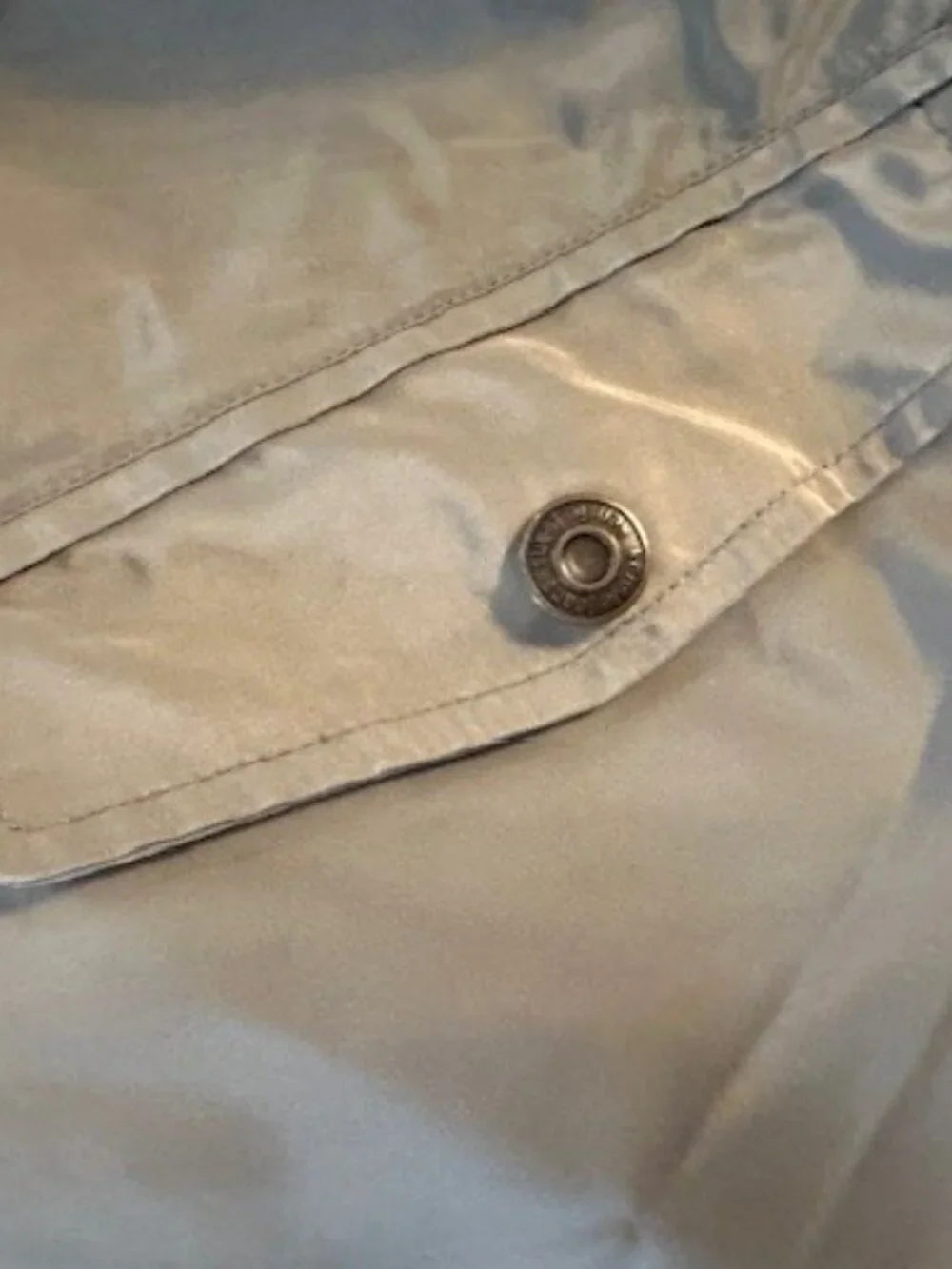 Kensie Classic Bomber Jacket in Army Green with Black Trim - size large - Picture 5 of 8